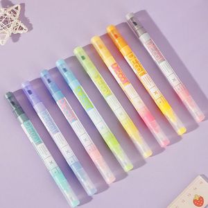 Resaltador de gradiente mágico, juego de rotuladores mágicos multicolor, rotulador de doble punta - Product Image 2