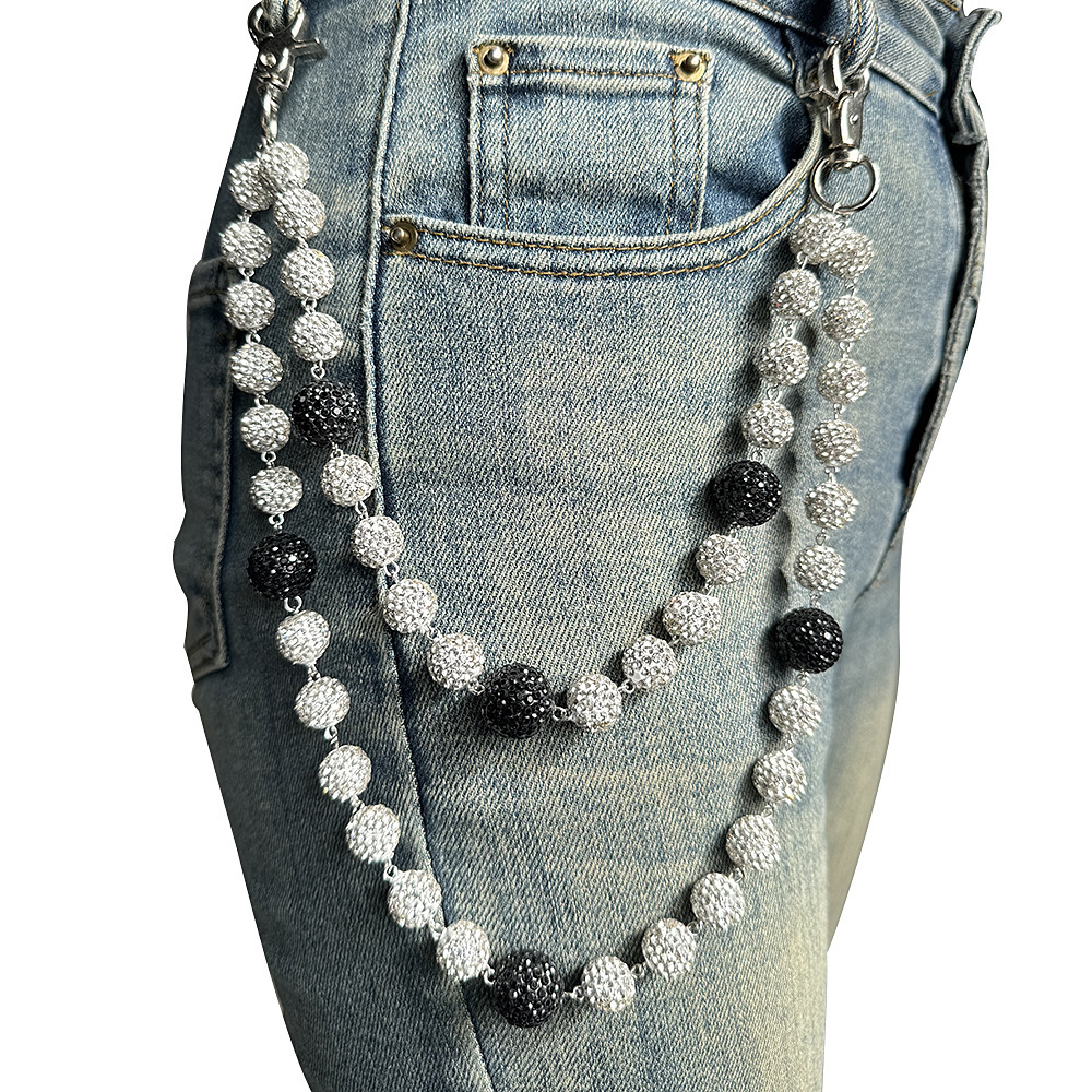 White black beads (12 16mm beads)