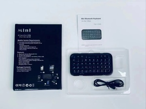 Wireless Mini <strong>Keyboard</strong> Slim Portable Blue-tooth 3.0 Hand Keypad RechargeableTravel 49Keys Smart Phone Tablet Laptop PC <strong>Keyboards</strong> - Product Image 3