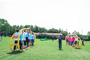 Funny Inflatable Caterpillar Game / PVC Human Wheel Racing Run for <strong>Teambuilding</strong> Work - Product Image 3