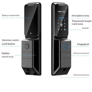 TUYA wi-fi akıllı kapı kilidi parmak izi ve tuş takımı ile çoklu şifre kodu kilidini akıllı ev kapı kilidi 12 ay bekleme - Product Image 5