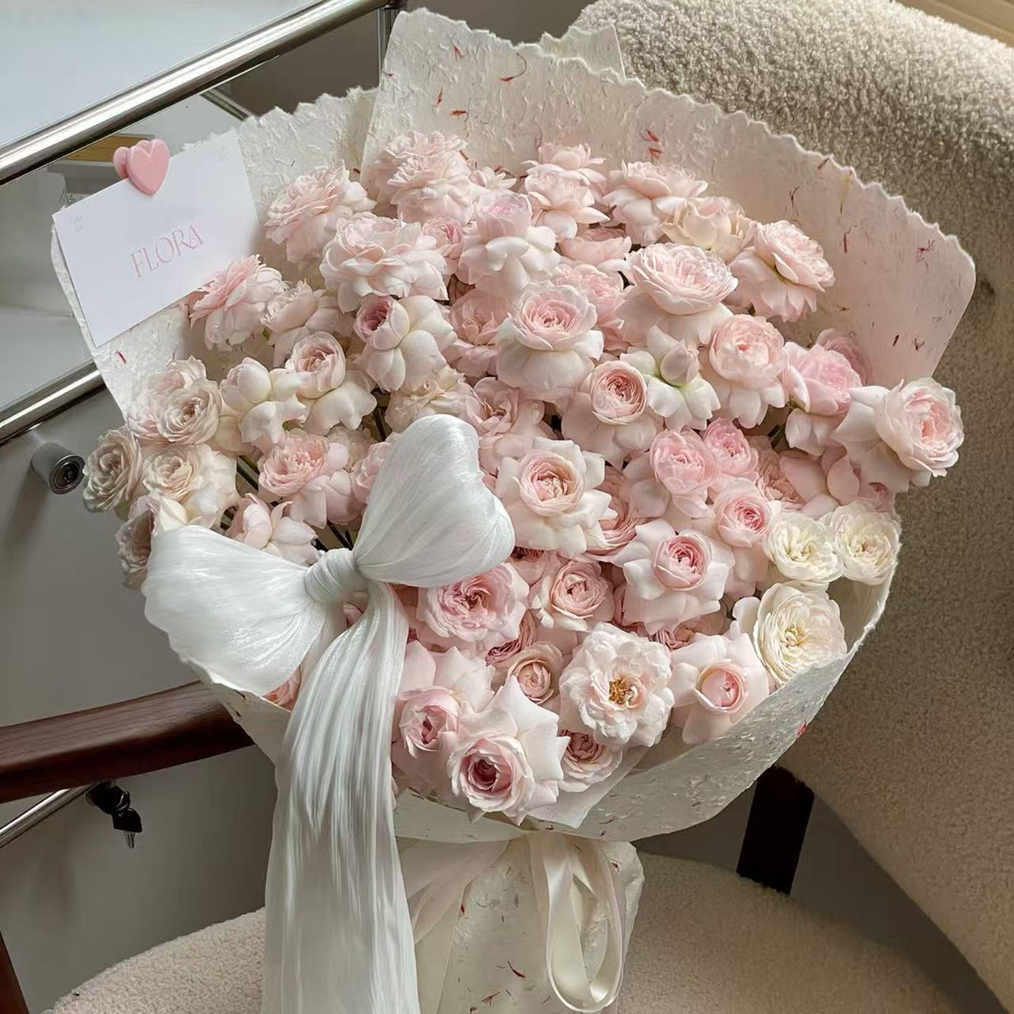 white cherry kiss-33 mixed flowers