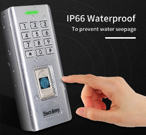 SF5 Standalone impermeabile IP66 custodia in metallo biometrico codice di accesso al controllo del tempo presenza porta sistema di controllo di accesso