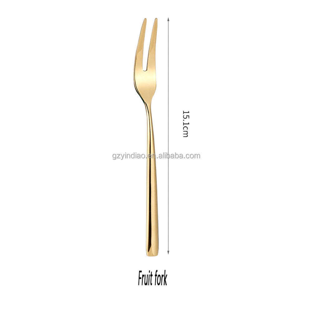 Oro rosa-forchetta di frutta