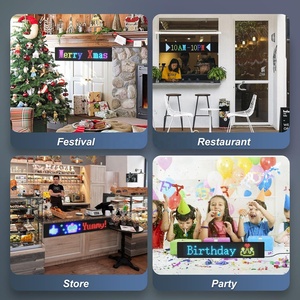 Bright <strong>Scrolling</strong> Advertising <strong>Sign</strong> 19*92cm Large Size Remote Control Version Bluetooth App Control <strong>Led</strong> Flexible <strong>Display</strong> <strong>Sign</strong> - Product Image 4