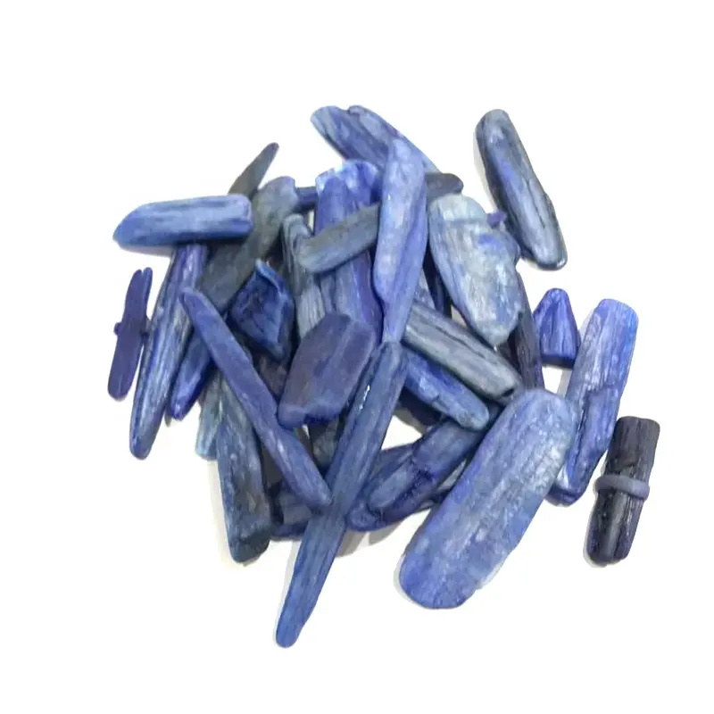 Piedras caídas de cianita azul natural a granel, piedras de cristal, grava para curación, venta al por mayor