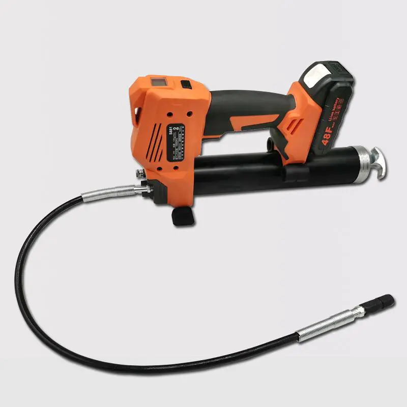 10000psi High Pressure Portable Lithium Electric Grease Gun Rechargeable Cordless Lubricating Oil Filling Machine For Excavator