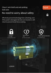 Automatic Fingerprint <strong>Password</strong> Face Recognition WiFi Intercom Cat's Eye Lock Home Intelligent Electronic <strong>Security</strong> Lock <strong>Code</strong> - Product Image 2