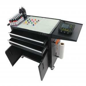 Barbershop Mobile Tool Cabinet Tin Tool Car RollingWorkstation Tattoo Trolley Tattoo Multi-function <strong>Cart</strong> for Salon - Product Image 3