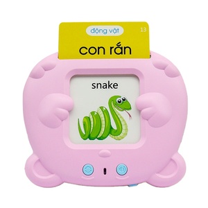 Early Education Vietnamese English <strong>Bilingual</strong> Language Pronunciation Audible Device <strong>Toy</strong> Smart Talking Flash Cards Machine