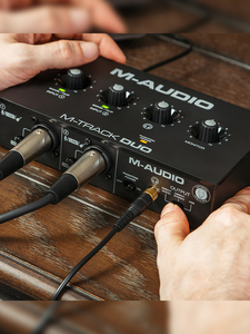 M-AUDIO m-track DUO kayıt stüdyosu 2 2 Out ses arabirimi profesyonel düzenleme kayıt ses kartı - Product Image 3