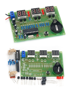 DIY <strong>Kits</strong> AT89C2051 Electronic Clock Digital Tube LED Display Suite Electronic Module Parts and Components DC 9V - 12V - Product Image 2