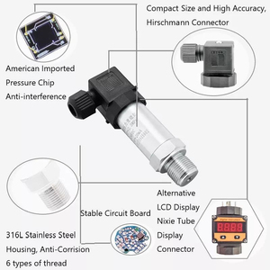 Sensor de transmisor de presión de agua de combustible de aire analógico hidráulico de salida de 4-20mA de fábrica OEM para un rendimiento óptimo - Product Image 3