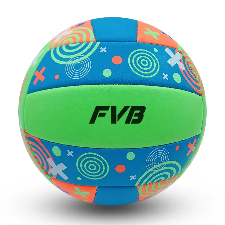 Fvb ลูกบอลชายหาดพิมพ์ลายการ์ตูนวอลเลย์บอลน่ารักขนาด5สำหรับโปรโมชั่น