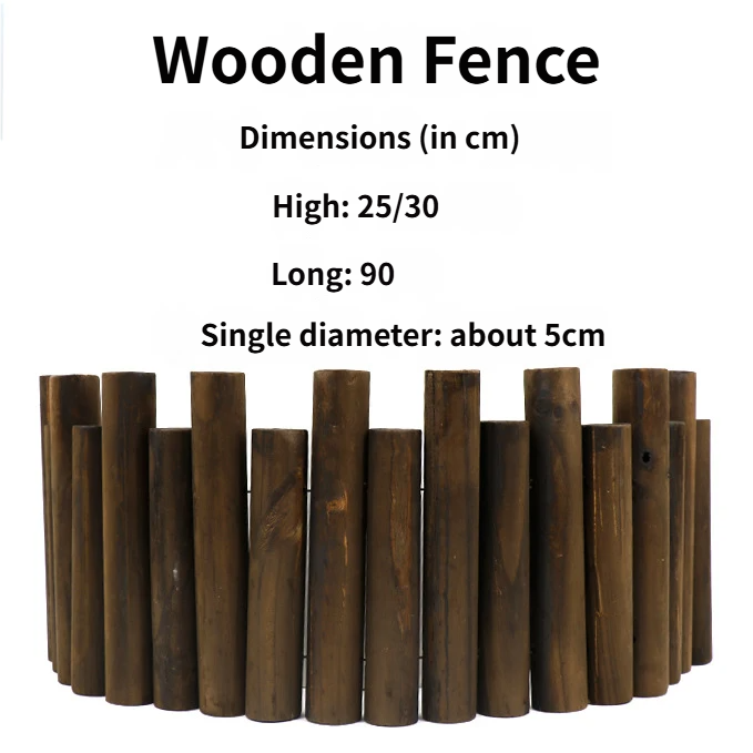 Valla de madera maciza