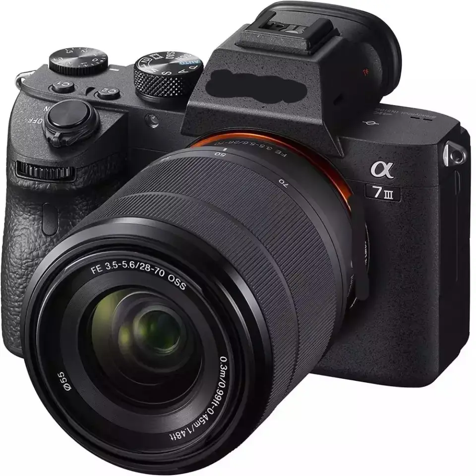 HOT a7 III (ILCEM3K/B) fotocamera con obiettivo intercambiabile Mirrorless Full-frame con obiettivo da 28-70mm con LCD da 3 pollici, nero in vendita ora