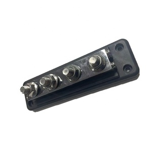 600A 4 Post 3/8 inç bara güç dağıtım bloğu kapaklı bara kırmızı veya siyah renk - Product Image 5