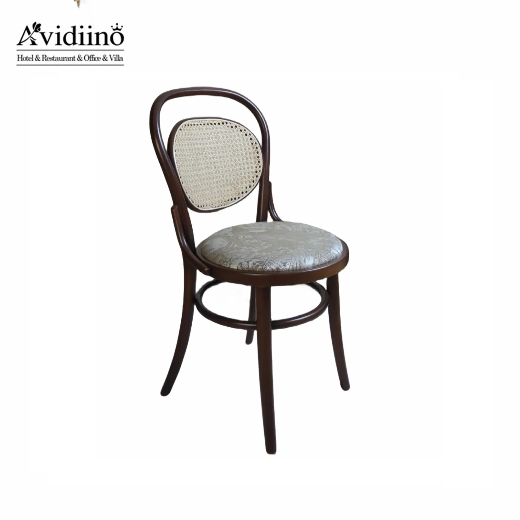 AVIDIINO FURNITURE, muebles de restaurante modernos nórdicos, silla de comedor, silla de comedor de madera de diseño con tapicería de tela