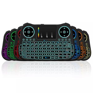 MT08 2.4G Air <strong>Mouse</strong> 6 Gyro Fly Air <strong>Mouse</strong> Rainbow Backlight Remote <strong>Control</strong> Mini <strong>Keyboard</strong> for Android Smart TV Box - Product Image 1