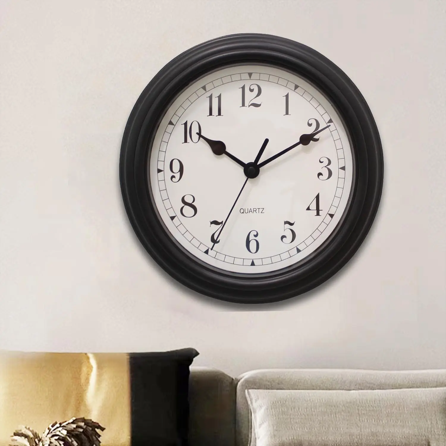 Personalizzato moderno orologio da parete leggibile circolare da casa ufficio in plastica orologio da parete decorativo orologio da parete per soggiorno
