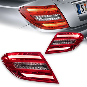 2007-2013 C-Class w204 đuôi đèn lắp ráp phong cách ban đầu LED phanh ánh sáng màu đỏ ống kính cho phía sau sửa đổi cho mô hình mới - Product Image 1