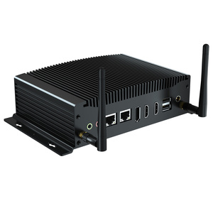 HYSTOU OEM无风扇MPCIE核心I3 I5 I7迷你电脑2 rj4 5千兆以太网端口GPIO台式机工业电脑