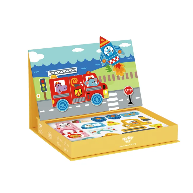 ألعاب مبتكرة جديدة إصدار 2024 صندوق مغناطيسي للنقل لعبة تعليمية للأطفال
