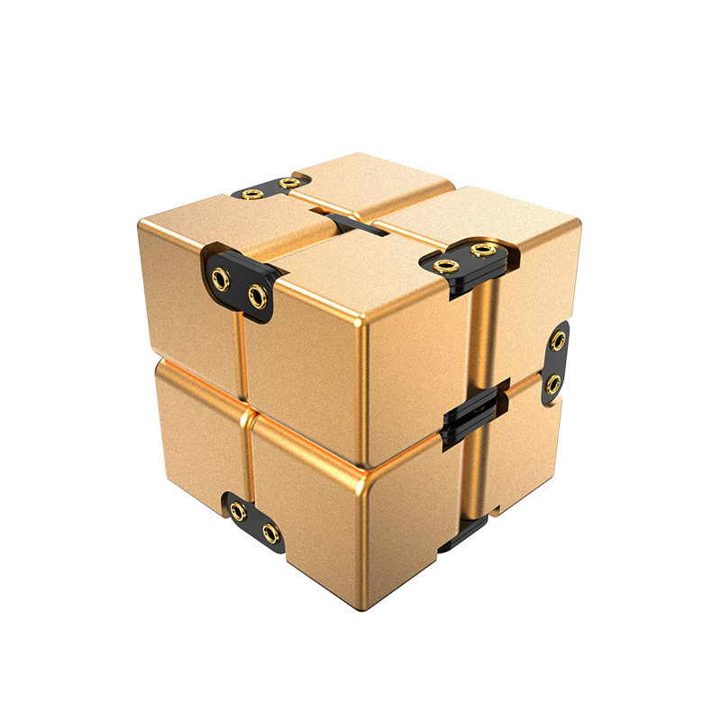 Rivet Infinity Cubo de Rubik-Dorado