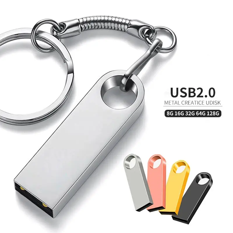 미니 메탈 USB 플래시 드라이브 1GB 2GB 4GB 8GB 16GB 32GB 64GB 사용자 정의 로고 USB 메모리 스틱