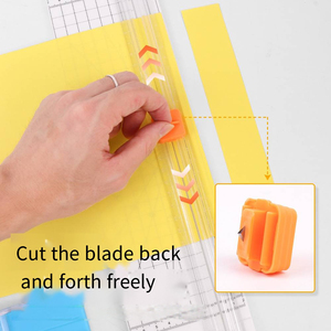 Bview sanat 2 yönlü kesme A4 kağıt kesici Mini kağıt kesici öğrenci DIY manuel defter kesici basın slayt scuknife bıçak - Product Image 5