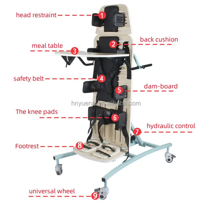 مستلزمات معدات إعادة تأهيل للأطفال ومساعد السير كراسي ذات عجلات قائمة للأطفال شلل دماغي للأطفال