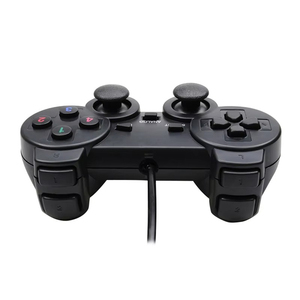 Controlador de juego con cable Ps2, interfaz USB, Sensor de vibración, controlador de Joystick de juego de ordenador