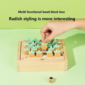 YUCI Wooden <strong>Shape</strong> <strong>Sorting</strong> Toys Colorful Intelligence Geometrical <strong>Shape</strong> Multifunctional Beads Wooden Block Box for Toddler - Product Image 3