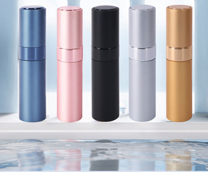 Xách tay 10ml 8ml nhôm Nước hoa <span class=keywords><strong>Atomizer</strong></span> nhà máy trực tiếp xoắn kim loại mỹ phẩm phun chai bơm bơm lại Sữa rửa mặt - Product Image 4