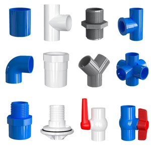 Pvc <strong>Pipe</strong> Fittings Names Water Supply All <strong>Types</strong> <strong>of</strong> Ball Valve 3 6 Way Plastic Joint 45 90 Degree Elbow Flange Tee Reduce Coupling - Product Image 2