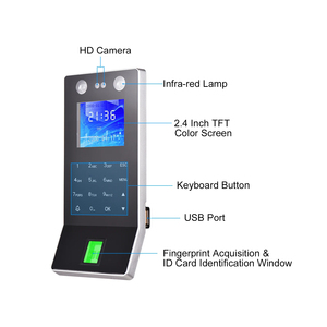 Face and Fingerprint Time Attendance and Access Control <strong>Function</strong> in One Terminal With USB <strong>Excel</strong> Report Time Keeper - Product Image 2