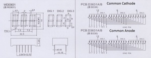 Super Red 0,36 Zoll 7-Segment-Anzeige 3-stellige LED-Modul-LED-Segment anzeige