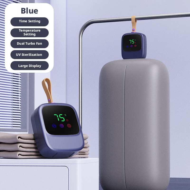 Sèche-linge avec écran tactile à affichage numérique - Bleu