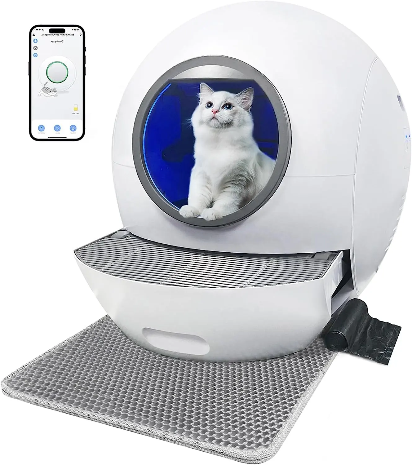Düşük fiyat fabrika büyük otomatik kedi çöp tuvalet mobilya otomatik akıllı akıllı kendini temizleme kedi kum kabı