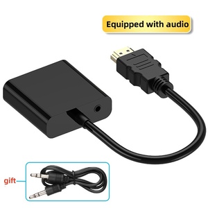 Cable HDTV a VGA con convertidor de potencia de audio para conexión de computadora Cable Adaptador de Proyector de pantalla de TV