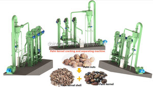 Nuevo diseño caliente venta palm kernel cracker y separador de sistema separado kernel de palmiste shell