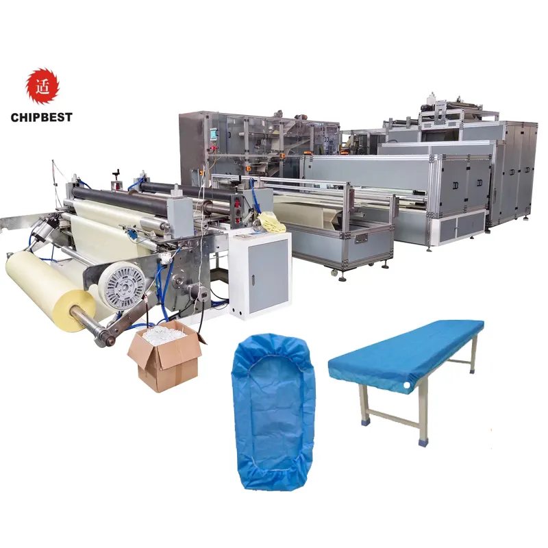 Disposable Cover Bedsepread making machine SMS PP Disposable Non-woven Fabric Bed Sheet Making and Folding Machine