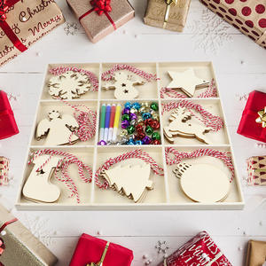 กล่องไม้ขายส่งพร้อมช่องแบ่งกล่องเก็บของไม้มาใหม่มีช่องแบ่งช่อง9ช่อง6หรือ4ช่องสำหรับตกแต่งบ้านและงานฝีมือดรอปชิปปิ้ง - Product Image 2