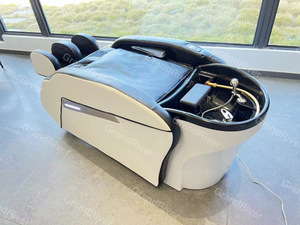 Lüks Modern tay kuaför sandalyesi salon şampuan yatak için 4d tam vücut elektrikli kafa spa masaj koltuğu - Product Image 6