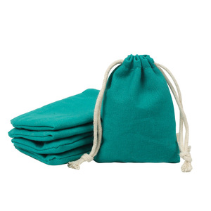 Customized Mini Mesh Cotton <strong>String</strong> Gift Pouch Bag Small Natural Colored Cotton Drawstring Bag - Product Image 2