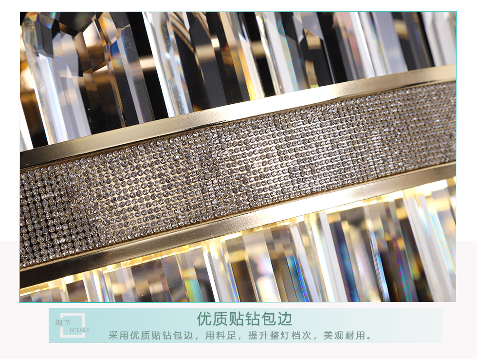 chandelier fan New design good quality transparent blades High Quality ABS blade led ceiling fan with remote control