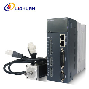 Lichuan A4 220V 0.4/0.6A 3000rpm 50/100W AC Servo Motor <strong>Controller</strong> 0.16/0.32N.m AC Servo Motor Drivers Kit for <strong>Industrial</strong> <strong>Robot</strong>