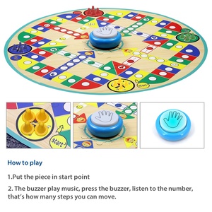 Çok fonksiyonlu Ludo ve sınav oyunu çocuklar kurulu oyunu cevap Buzzers 100 şarkı ev veya sınıf için 500 zorluklar