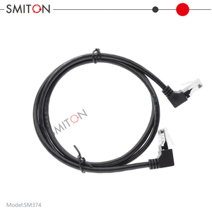 Yüksek kaliteli Ethernet düz 90 derece yukarı aşağı sağ sol açı hattı 1m-50m cat6 yama kablosu utp yama kablosu rj45 ağ kablosu - Product Image 5