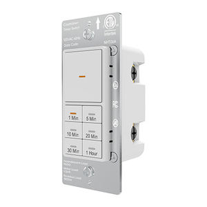 ETL FCC Timer interruttore a parete luce cronometrante interruttore orario regolabile pulsanti conto alla rovescia 1 ora interruttore luce